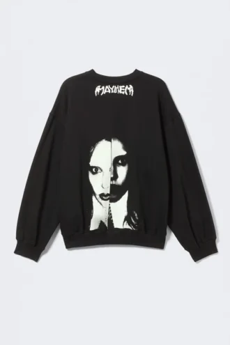 Lady Gaga-sweatshirt – sort