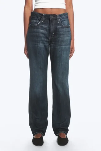 Laika Mid Rise Regular Straight Jeans – Deep Sea Blue – Mørkeblå