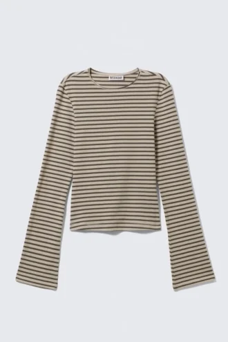 Langærmet bomuldstrøje – Striped Mole