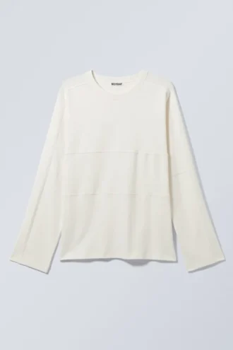 Langærmet Inside-Out T-shirt – Off-White