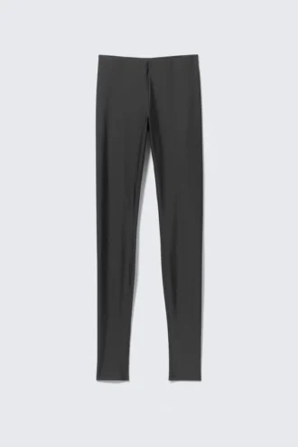 Leggings med lav talje og stigbøjler – mørkegrå