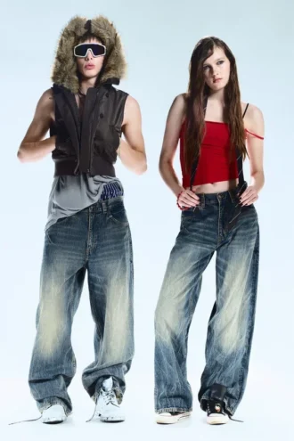 Looser Regular Waist Loose Straight Jeans – Blue Ray – Mørkeblå | Cheap Monday Gb