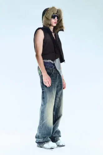 Looser Regular Waist Loose Straight Jeans – Blue Ray – Mørkeblå | Cheap Monday Gb