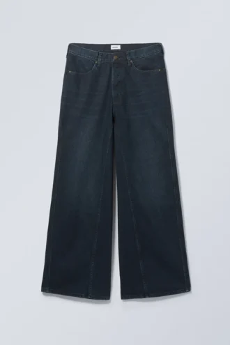 Løse jeans med normal talje og brede ben – Blue Layer