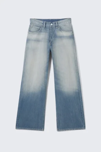 Løse jeans med normal talje og lige ben – Whiped Blue | Cheap Monday Gb